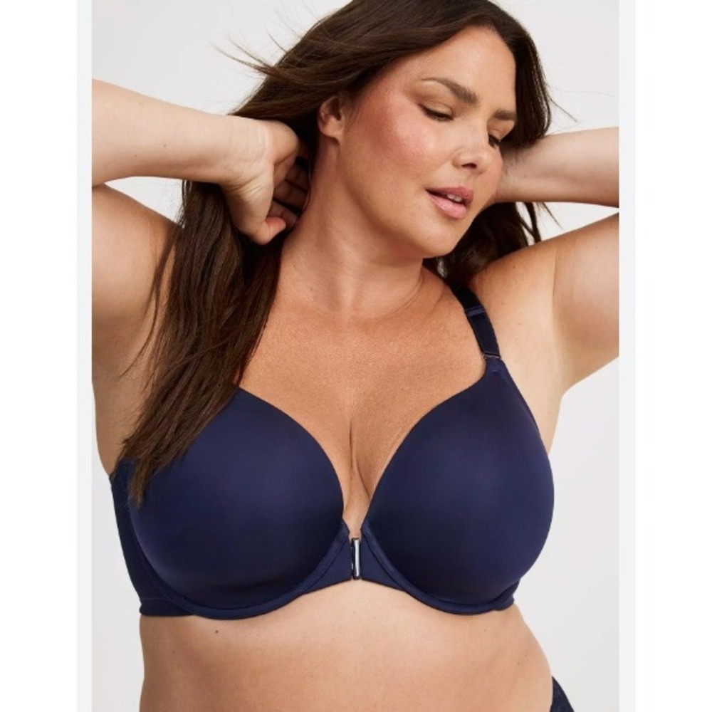 Torrid T-Shirt Lightly Lined Smooth Ultimate Smoothing Bra Peacoat Navy 46DDD